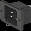 6163.0004 Cold appliance connector with fuse holder, snap-in