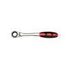 YT-02377 Klucz oczkowy odgięty z grzechotką 15mm
