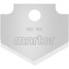 Martor 760.50 Replacement Blade for Tip Blade 760 10 Pieces Steel 2-Way