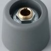 Rotary knob, 6.35 mm, plastic, gray, Ø 20 mm, H 16 mm, A3120638