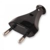 ZN-11 wtyczka elektryczna przedłużacza płaska czarna 2A / 230V