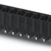 Pin header, 5 pole, pitch 3.81 mm, straight, black, 1707243