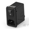 Filtr wejściowy złącza IEC1 3A TE Connectivity Zatrzask 5 x 20mm