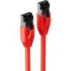 Patch cable, RJ45 plug, straight to RJ45 plug, straight, Cat 8.1, F/FTP, LSZH, 0.5 m, red, BS08-41014