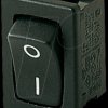 01801.6115-01 Rocker switch, 1-pin, OFF, black, I-O