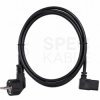 Kabel zasilający OWY do komputera z wtyczką kątową IEC320 C13 10A czarny 3m NEKU