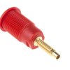 Gniazdo bananowe Żeński Połączenie lutowane typ Gniazdo bananowe Czerwony 32A Staubli rozmiar 4 mm