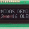 Wyświetlacz OLED Biały macierz pasywna Midas COB Równoległe
