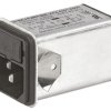 Złącze IEC 6A C14 250V ac Schurter Męski Montaż zatrzaskowy 5 x 20 mm Szybkozłącze 4301.6004