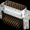 163A17779X D-SUB plug, high density, 26-pin, print, angled