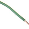 Przewód montażowy 2,5 mm² Zielony/Żółty RS PRO PVC 13 AWG 750 V dł. 100m 50/0,25 mm +70°C BS 6004, zgodność z RoHS