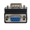 Adapter kątowy DB9 męski na DB9 żeński kąt prosty