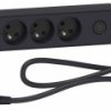Odace Przedłużacz 5 gniazdowy z łącznikiem 1,5m antracyt ST9351B