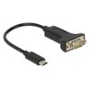 Delock 63908 USB 2.0 Adapter [1x USB-C® plug - 1x RS232 plug] 0.15 m
