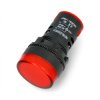 Kontrolka 230V AC - 28mm - czerwona