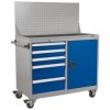 Sealey API1103A Industrial Mobile Workstation 5 Drawer & 1 Shelf Locker