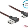 85280 USB 2.0 cable, EASY A connector to C connector, angled, 0.5 m.