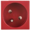 tehalit.GB-EG Gniazdo z/u 33st. pojedyncze 45x45mm bezhalogenowe czerwone EER1333020