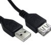 Kabel USB Złącze A USB A Złącze B USB A dł. 500mm Przewód USB USB 2.0 kolor: Czarny