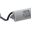 Kondensator; silnikowy (rozruchowy); CBB60G-10/450; 10uF; 450V; fi 35x65mm; z przewodami; śruba z nakrętką; SR Passives; RoHS