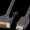 K5564SW.1V2 DisplayPort/DVI 24+1 Cable, M-M, 1m, black