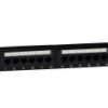 Panel 19 24 x RJ45 UTP kat. 5e (1U) z półką