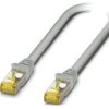 Patch cord S/FTP 6a linka Cu LSZH szary 1,5m 26AWG Żyły: 8 1227578