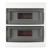 Rozdzielnica podtynkowa S-24 (N+PE) 2x12 moduły IP40 305x340x100mm drzwi transparentne dymne NEKU
