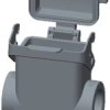 Housing, size HB6, die-cast aluminum, 2 x PG21, angled, clip locking, IP65, T1660063221-000