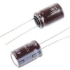 Kondensator 470μF 25V dc Radialny, Otwór przelotowy CHEMI-CON roztaw: 5mm 10 (Dia.) x 16mm