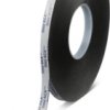 High-efficiency adhesive tape, 25 x 1 mm, double sided, foamed acrylate, black, 25 m, 07074-00012-24