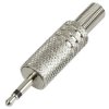 TruComponents 202579 2.5 mm audio jack Plug, straight,Pins:2 Mono Silver
