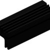Extruded heatsink, (L x W x H) 84 x 30 x 28 mm, 9.1 to 4.9 K/W, black anodized, 10019160