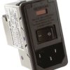 Gniazdo zasilające IEC z filtrem przeciwzakłóceniowym2 3A C14 TE Connectivity Zatrzask