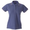 AOSTA LADY LIGHT VIOLET POLO M/CORTA