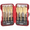 Draper 18560 (EBS7WOOD) 7 Piece Titanium Nitride Coated Flat Wood Bit Set