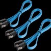 X-SATA010-050B-SET3 Cable set, 3x SATA 6-Gbps conn. > conn. 50 cm blue