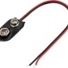 Klips baterii TRU COMPONENTS TC-13220476 1 x Blok. 9 V , złącze zatrzaskowe, (D x S) 28 mm x 15 mm