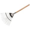 Kent & Stowe 70100741 Stainless Steel Garden Life Lawn & Leaf Rake, FSC®