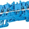 Blok zacisków przelotowych WAGO 2000-1404 poziomy: 1 TOPJOB S Niebieski raster: 3.5 mm 800 V 1 mm² Zacisk klatkowy EAC