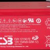 EVH12150X3 lead-acid battery, 15 Ah, 12 V, deep cycle
