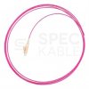 Pigtail światłowodowy MM LC/UPC OM4 bezhalogenowy LSOH magenta 2m NEKU
