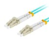 PATCHCORD ŚWIATŁOWODOWY MM LC/UPC-LC/UPC DUPLEX 3.0MM OM3 50/125 LSZH 5M AQUA LANBERG