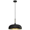 Lampa Wisząca Lincoln Black/Gold 1Xe27 35Cm Mlp8030 Milagro