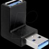 65339 USB 3.0 plug-socket, 90° angle, vertical