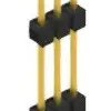 Pin header, 3 pole, pitch 2.54 mm, straight, black, 10056647