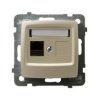 KARO Gniazdo komputerowe kat.5e MMC złącze IDC ecru perłowy GPK-1S/K/m/42 OSPEL