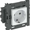 Socket 0 stopni, 1-drożny 250V, 10 / 16A, Schuko OBO Bettermann, 6120420, szary, (S x W x G) 86 x 76 x 42 mm