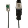 IB98E308 Czujnik indukcyjny, podtynkowy, wtyczka kabla M12 4-pin 1m, odlew cynkowy niklowany