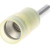 Końcówka pinowa, 2.8mm średnica, 14mm długość, Żółty, 10AWG - 12AWG Bez osłony